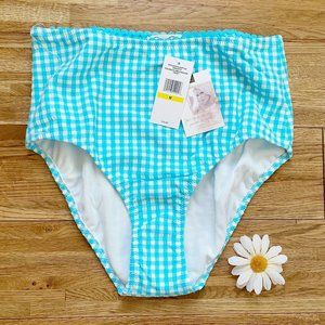 Jessica‎ Simpson Gingham Swimsuit Frost High Waist